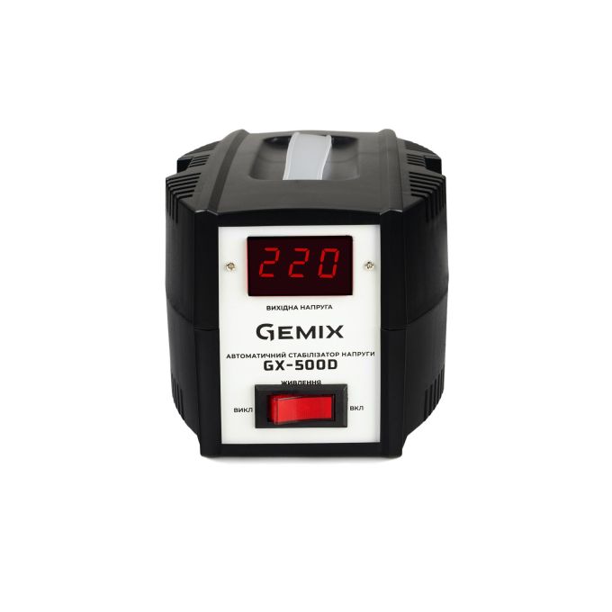 Стабілізатор напруги Gemix GX-500D Black